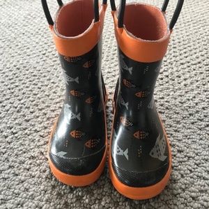 Kamik Toddler Rain Boots, Fish, Size 6